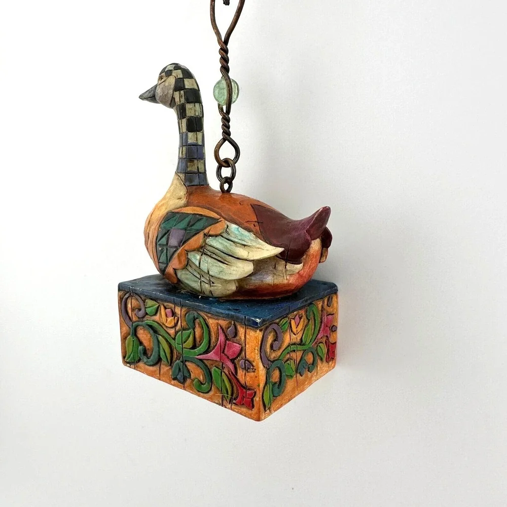 6 Geese Laying Jim Shore Heartwood Creek 12 Days of Christmas Ornament 2005